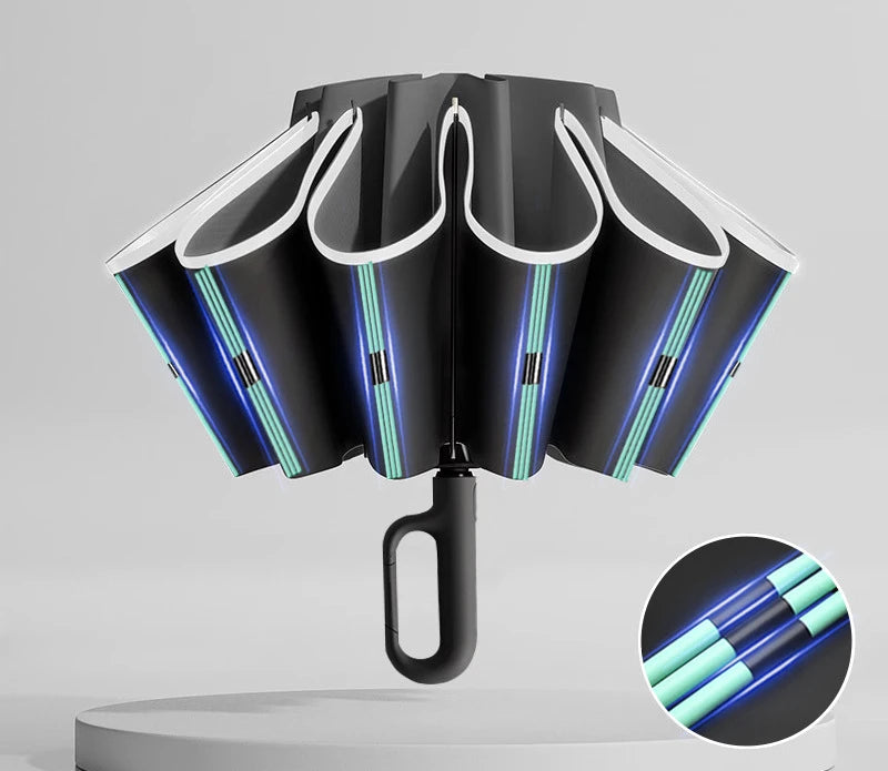 Parapluie inversé réflechissant