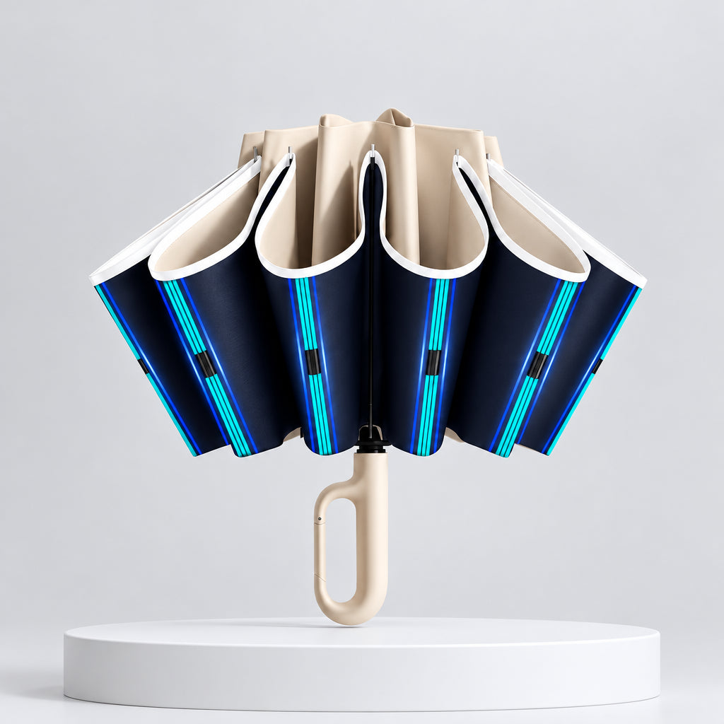 Parapluie inversé réflechissant