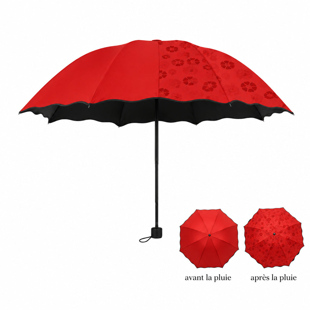 Parapluie pliant motif floral