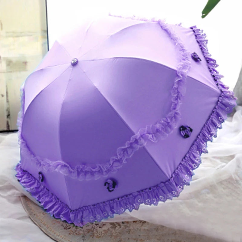 Parasol dentelle protection solaire