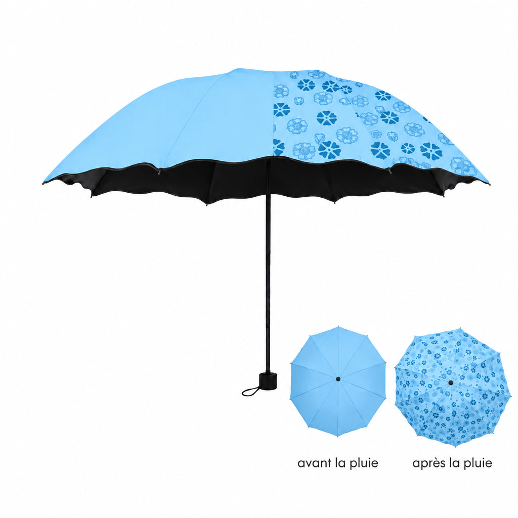 Parapluie pliant motif floral