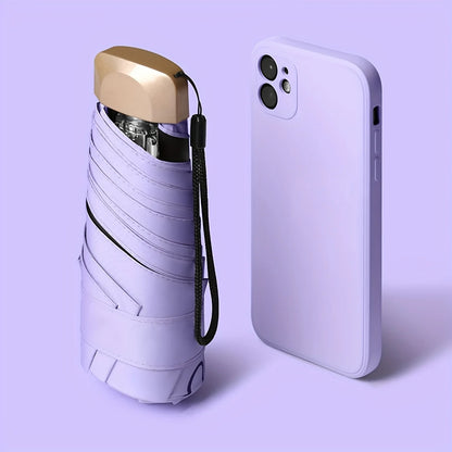Mini parasol pliable protection