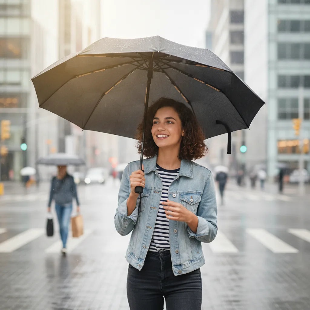 Parapluie automatique protection UV