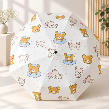 Parapluie rose pliable protection