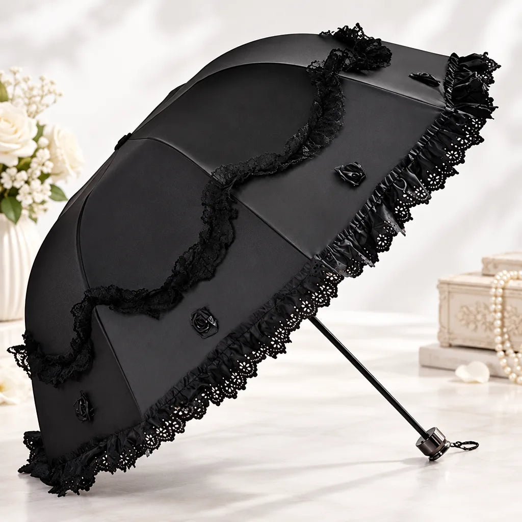 Parasol dentelle protection solaire