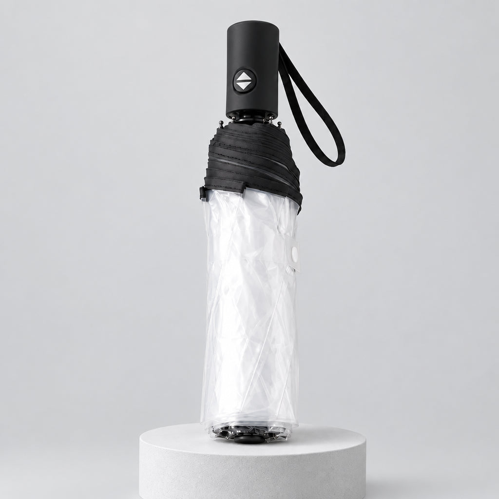 Parapluie pliant transparent automatique