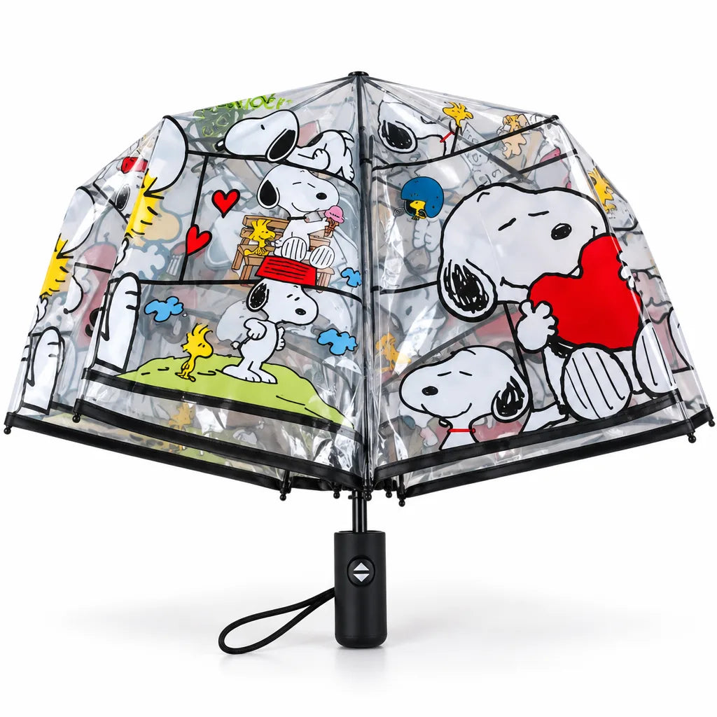 Parapluie automatique transparent Snoopy
