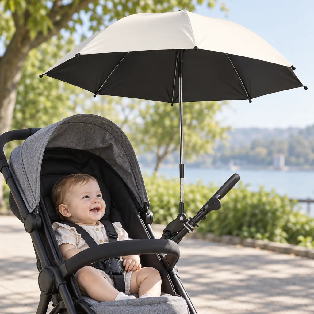 Parapluie poussette bébé pliant