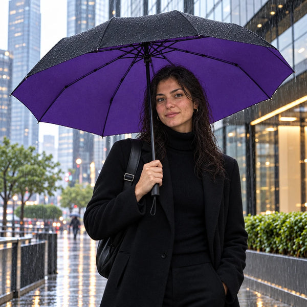 Parapluie pliant professionnel double