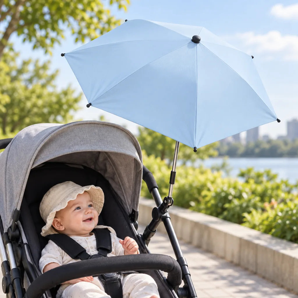 Parapluie poussette bébé pliant