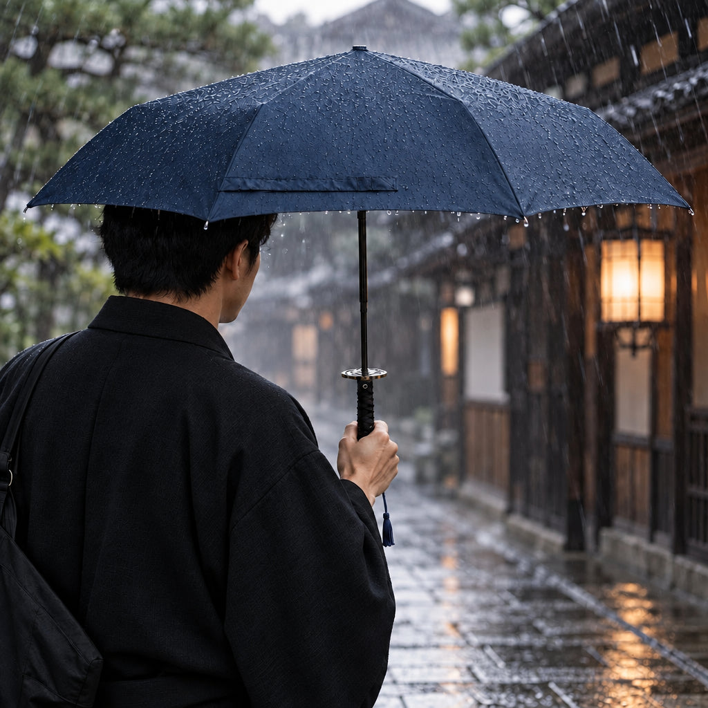 Parapluie samouraï pliant automatique