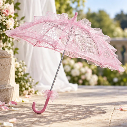 Parasol parapluie dentelle fait