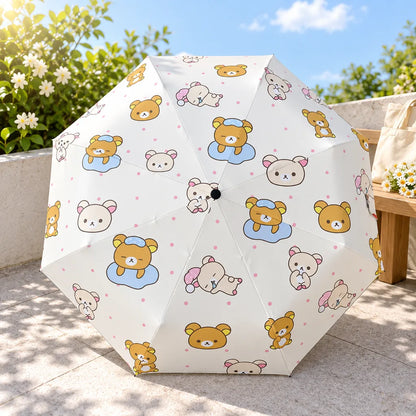 Parapluie rose pliable protection
